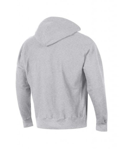 Men's Heathered Gray Tampa Bay Lightning Reverse Weave Pullover Hoodie $37.09 Sweatshirt