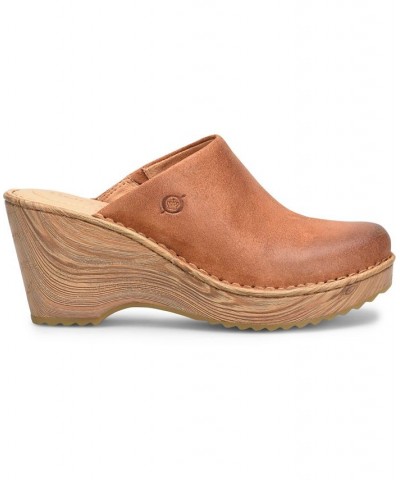 Women's Natalie Comfort Clogs Brown $58.50 Shoes