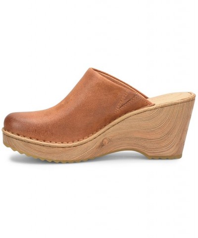 Women's Natalie Comfort Clogs Brown $58.50 Shoes