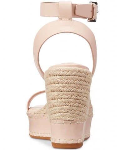 Women's Hilarie Ankle-Strap Espadrille Platform Wedge Sandals PD06 $57.35 Shoes