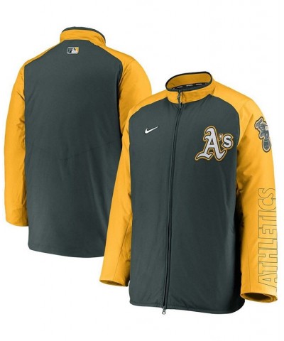 Men's Green Oakland Athletics Authentic Collection Dugout Full-Zip Jacket $92.40 Jackets