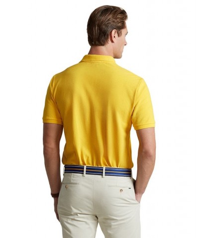 Men's Custom Slim Fit Mesh Polo Yellow Fin $56.40 Polo Shirts