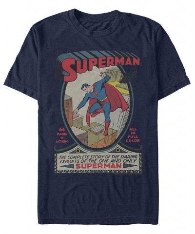 DC Men's Superman The Complete Story Comic Cover Short Sleeve T-Shirt $14.35 T-Shirts