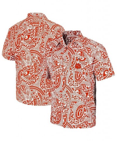 Men's Orange Clemson Tigers Make Like A Tree Camp Button-Up Shirt $38.24 Shirts