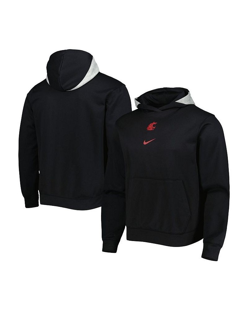 Men's Black Washington State Cougars Spotlight Performance Pullover Hoodie $36.55 Sweatshirt