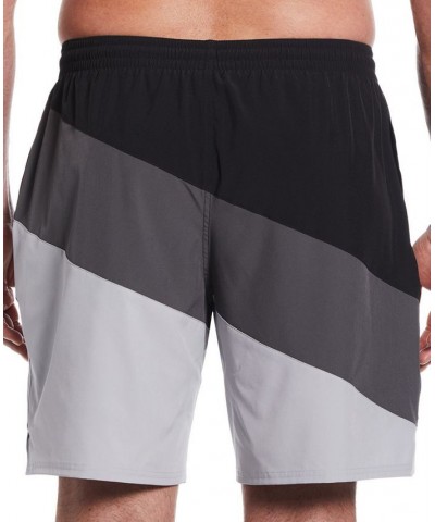 Men's Big & Tall Color Surge 9" Swim Trunks Black $35.37 Swimsuits