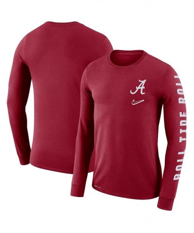 Men's Crimson Alabama Crimson Tide Local Mantra Performance Long Sleeve T-shirt $20.70 T-Shirts