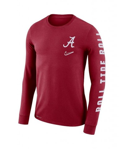 Men's Crimson Alabama Crimson Tide Local Mantra Performance Long Sleeve T-shirt $20.70 T-Shirts