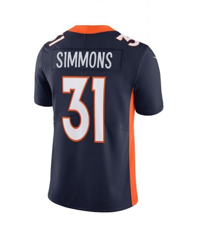 Men's Justin Simmons Navy Denver Broncos Alternate Vapor Limited Jersey $73.10 Jersey