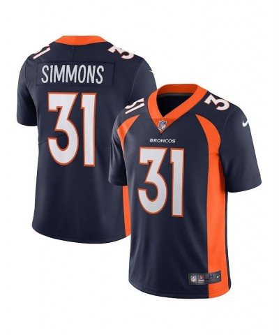 Men's Justin Simmons Navy Denver Broncos Alternate Vapor Limited Jersey $73.10 Jersey