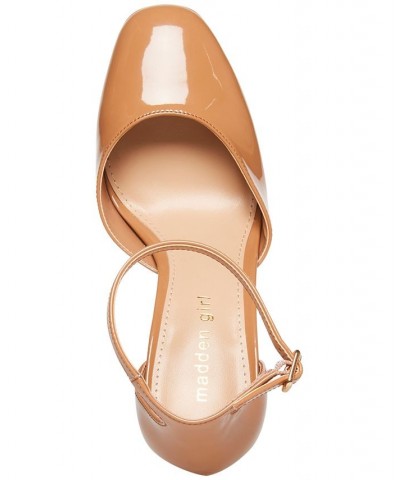 Dion Two-Piece Platform Pumps Tan/Beige $41.83 Shoes