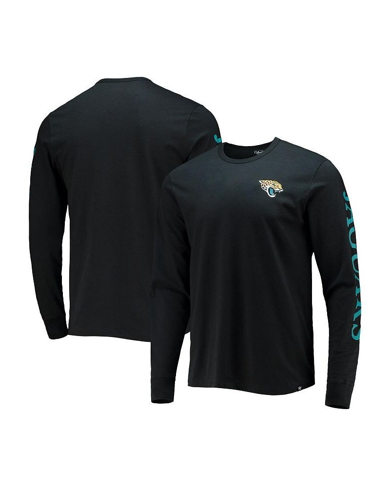 Men's Black Jacksonville Jaguars Franklin Long Sleeve T-shirt $25.91 T-Shirts