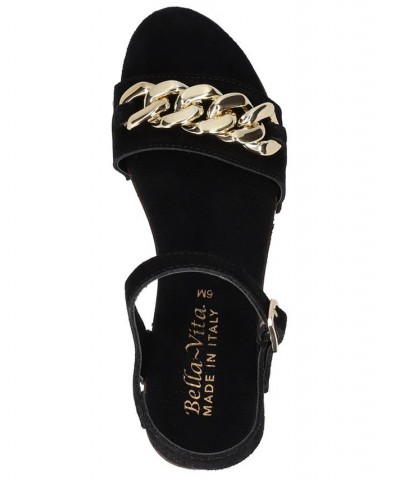 Women's Van-Italy Heeled Sandals Black $51.25 Shoes