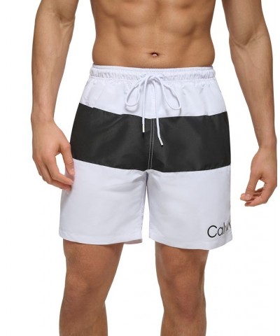 Men's Colorblocked 7" Swim Trunks PD01 $15.81 Swimsuits