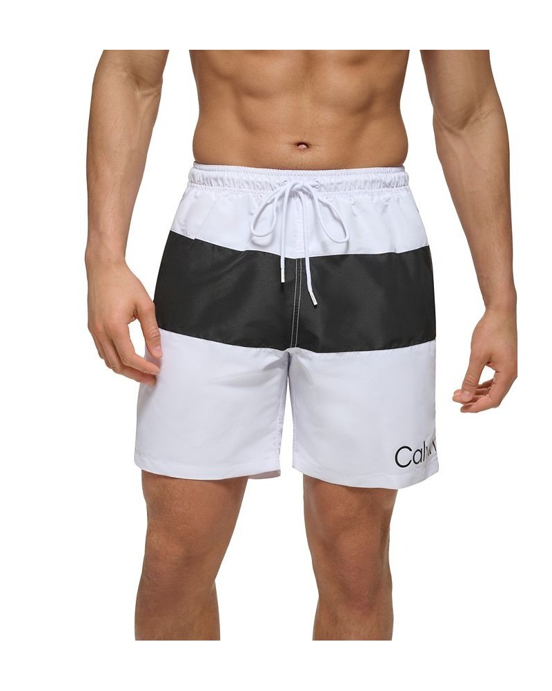 Men's Colorblocked 7" Swim Trunks PD01 $15.81 Swimsuits