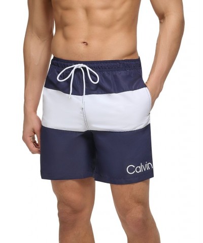 Men's Colorblocked 7" Swim Trunks PD01 $15.81 Swimsuits