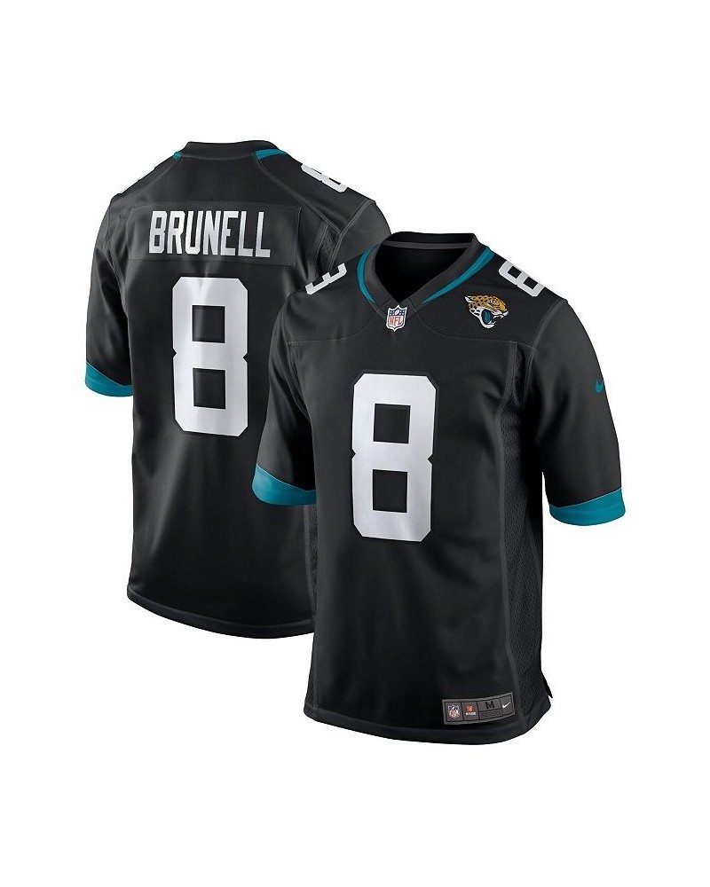 Men's Mark Brunell Black Jacksonville Jaguars Game Retired Player Jersey $54.60 Jersey