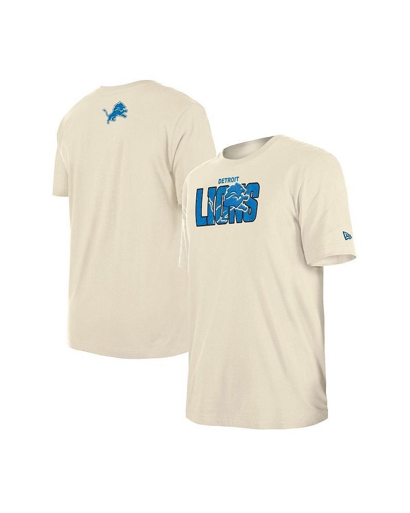 Men's Cream Detroit Lions 2023 NFL Draft T-shirt $30.79 T-Shirts