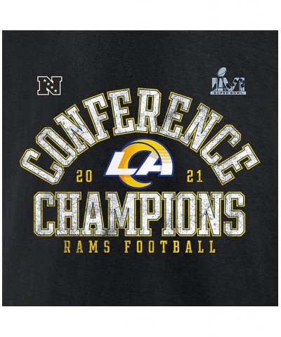 Men's Branded Black Los Angeles Rams 2021 NFC Champions Vintage-Like Long Sleeve T-shirt $22.25 T-Shirts