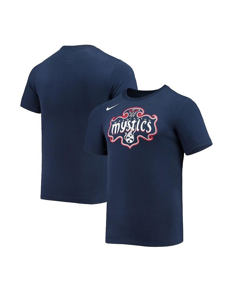 Men's Navy Washington Mystics Logo Performance T-shirt $18.00 T-Shirts