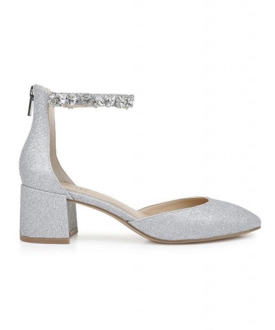 Women's Cathleen Evening Pump Silver $45.22 Shoes