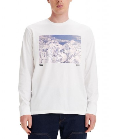 Men's Explorer Club Graphic Long-Sleeve T-Shirt White $17.20 T-Shirts