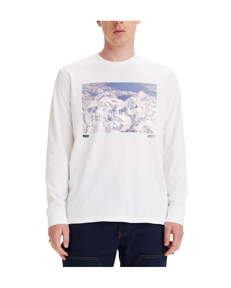 Men's Explorer Club Graphic Long-Sleeve T-Shirt White $17.20 T-Shirts