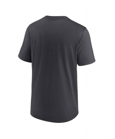 Men's Anthracite Oakland Athletics Swoosh Town Performance T-shirt $21.60 T-Shirts