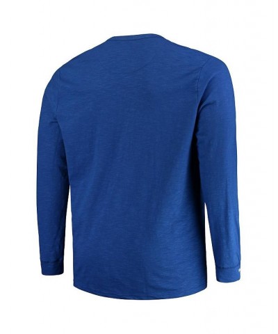 Men's Royal Los Angeles Rams Big and Tall First Round Pick Long Sleeve Henley T-shirt $38.70 T-Shirts