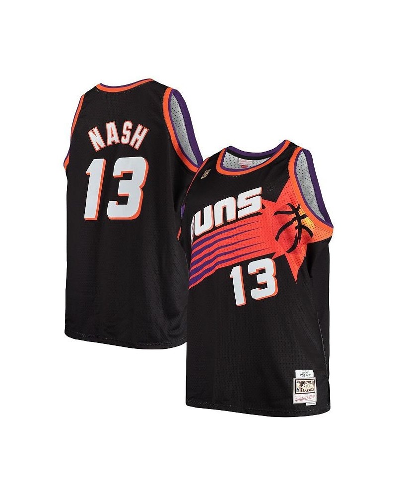 Men's Steve Nash Black Phoenix Suns Big and Tall Hardwood Classics Jersey $54.00 Jersey