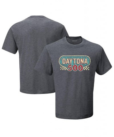 Men's Heather Charcoal Daytona 500 Vintage-Like T-shirt $16.45 T-Shirts