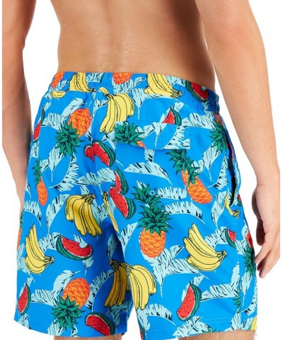 Men's Fruit Cart Swim Trunks Blue $11.75 Swimsuits