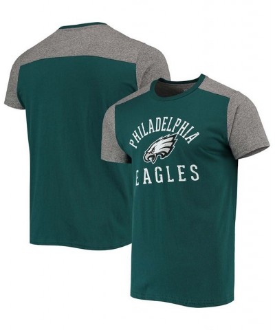 Men's Midnight Green, Gray Philadelphia Eagles Field Goal Slub T-shirt $31.34 T-Shirts