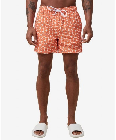 Men's Stretch Swim Shorts Orange $20.70 Swimsuits