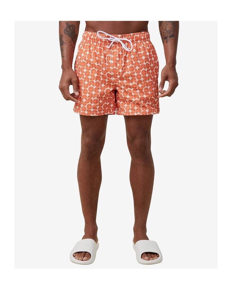 Men's Stretch Swim Shorts Orange $20.70 Swimsuits