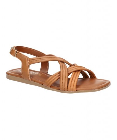 Women's Ilo-Italy Sandals Tan/Beige $53.90 Shoes