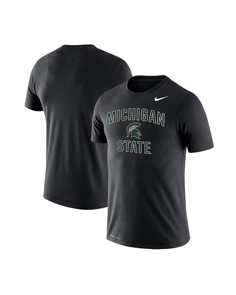 Men's Black Michigan State Spartans Big and Tall Legend Arch Over Logo Performance T-shirt $28.99 T-Shirts