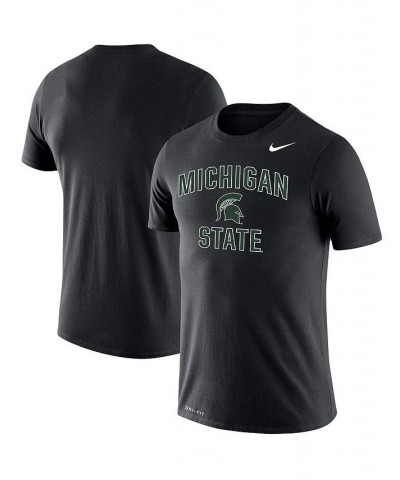 Men's Black Michigan State Spartans Big and Tall Legend Arch Over Logo Performance T-shirt $28.99 T-Shirts