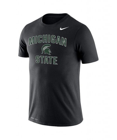 Men's Black Michigan State Spartans Big and Tall Legend Arch Over Logo Performance T-shirt $28.99 T-Shirts