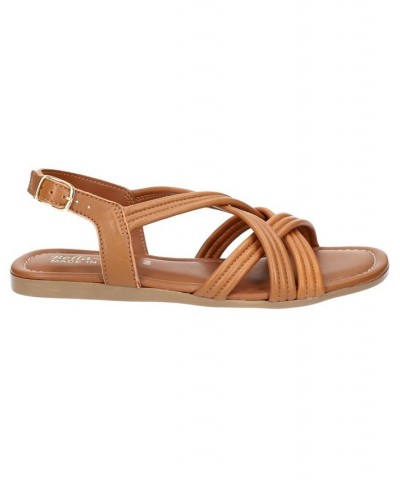 Women's Ilo-Italy Sandals Tan/Beige $53.90 Shoes