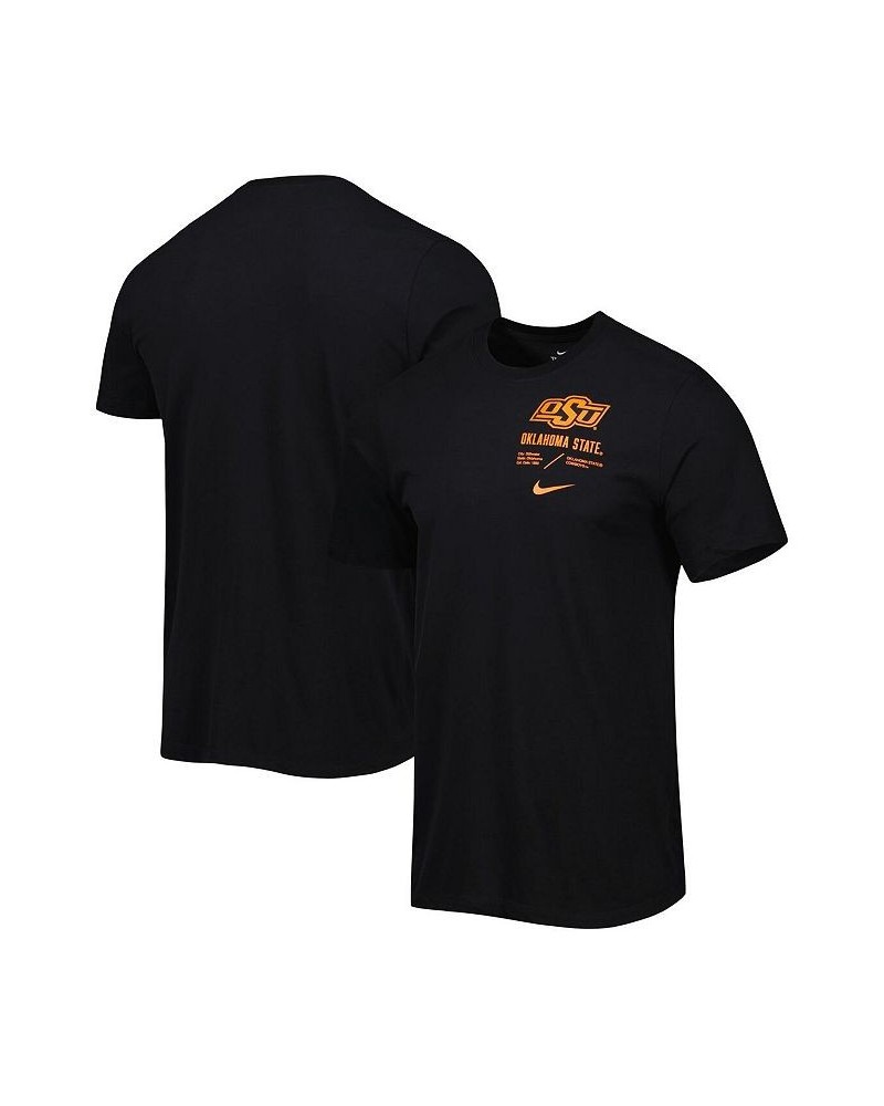 Men's Black Oklahoma State Cowboys Team Practice Performance T-shirt $18.00 T-Shirts