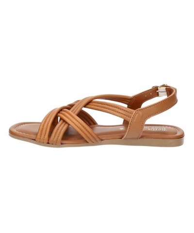 Women's Ilo-Italy Sandals Tan/Beige $53.90 Shoes