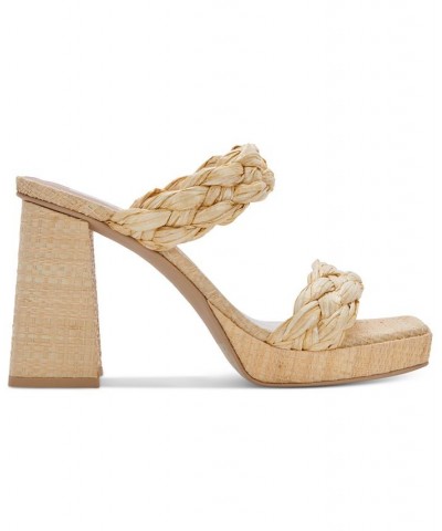 Women's Ashby Braided Two-Band Platform Sandals PD04 $73.50 Shoes