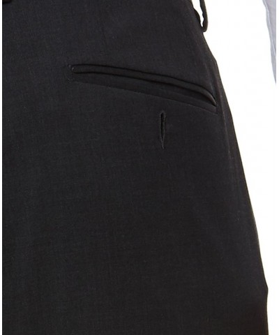 Men's Slim-Fit Gray Solid Suit Separate Pants $80.50 Suits