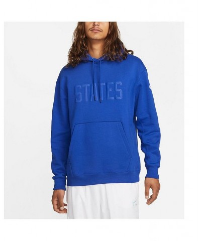 Men's Royal USMNT Fleece Pullover Hoodie $47.83 Sweatshirt