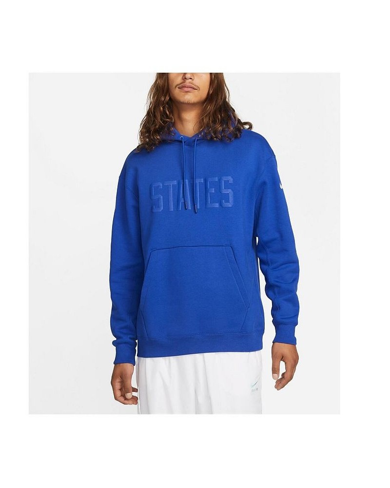 Men's Royal USMNT Fleece Pullover Hoodie $47.83 Sweatshirt