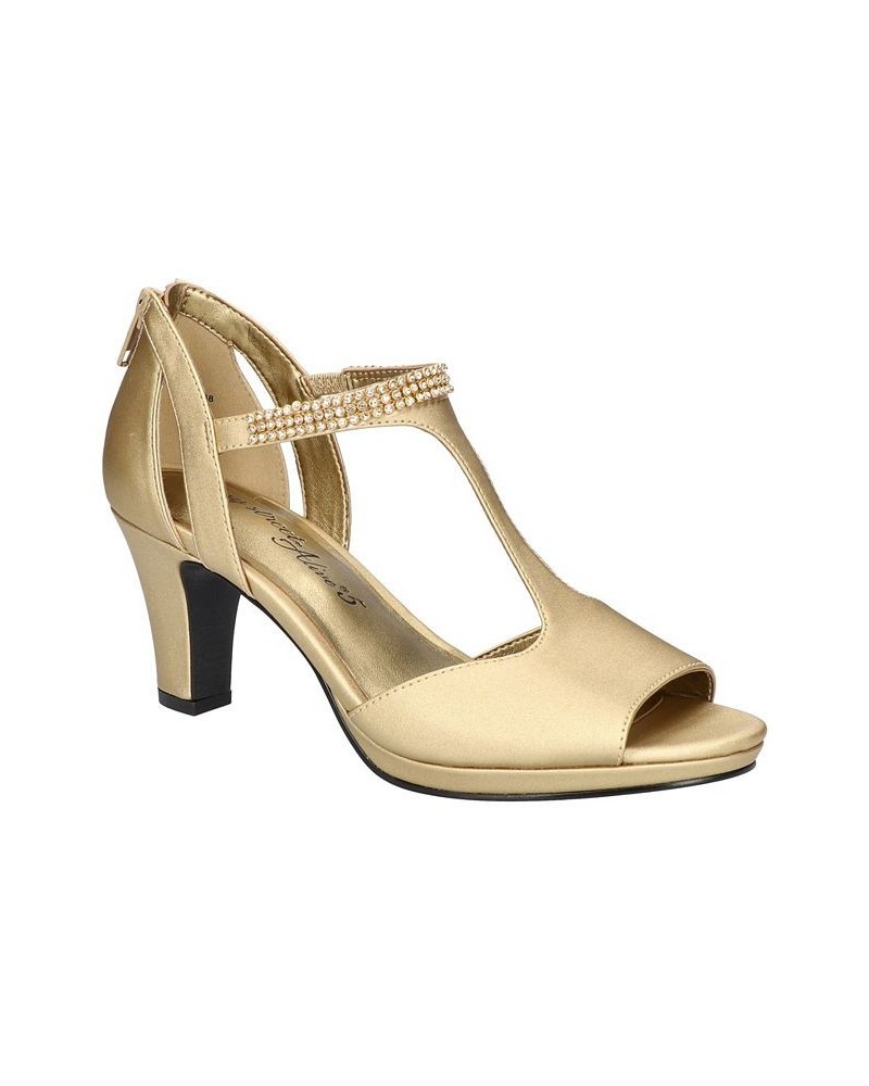 Women's Flash Dress Sandals Gold $33.75 Shoes