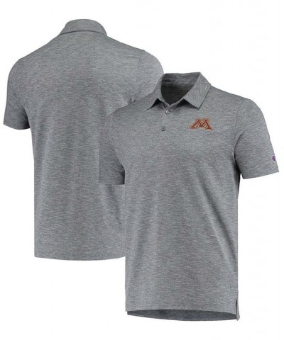 Men's Gray Minnesota Golden Gophers Micro Mesh Space-Dye Polo Shirt $31.19 Polo Shirts