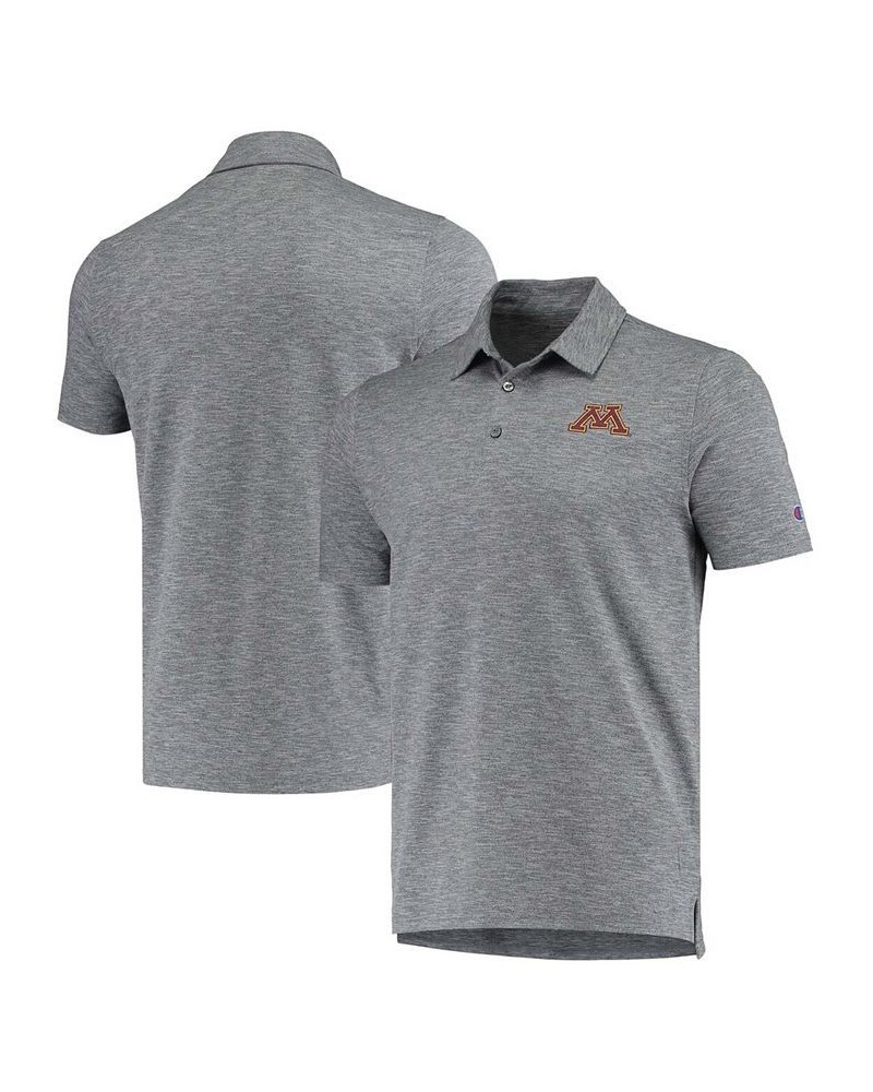 Men's Gray Minnesota Golden Gophers Micro Mesh Space-Dye Polo Shirt $31.19 Polo Shirts