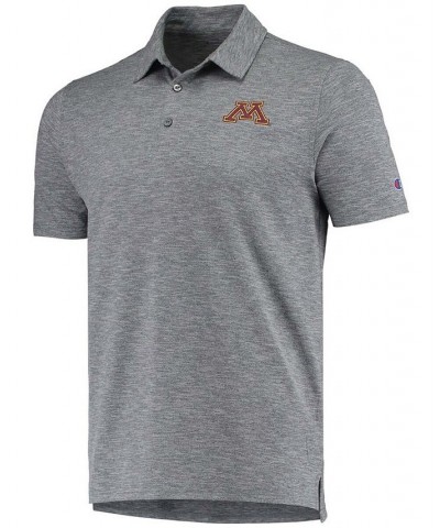 Men's Gray Minnesota Golden Gophers Micro Mesh Space-Dye Polo Shirt $31.19 Polo Shirts